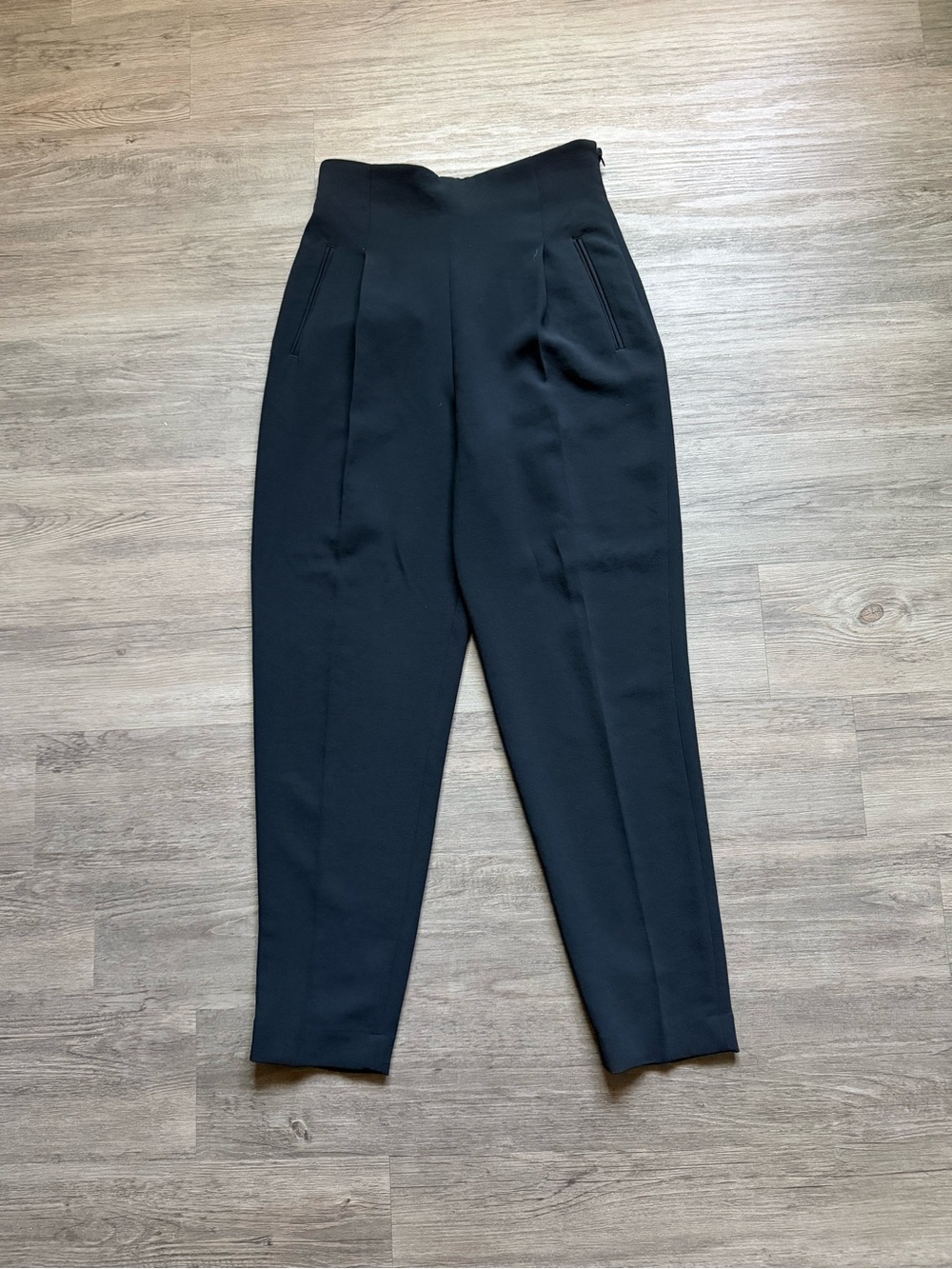 Wilfred Black High-Waist Tapered Trousers